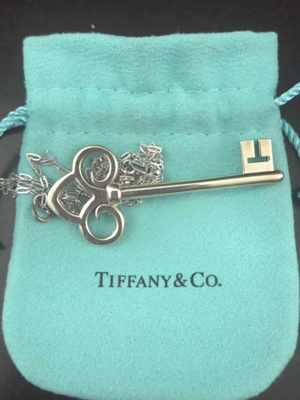 Tiffany & Co. XL Skeleton Key Necklace Silver (925)